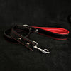 Bestia Dog Gear Genuine Leather Dog Collar - Black