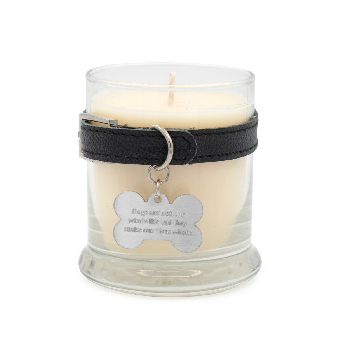 Black Belt with Dogs Life Tag Jar Candle