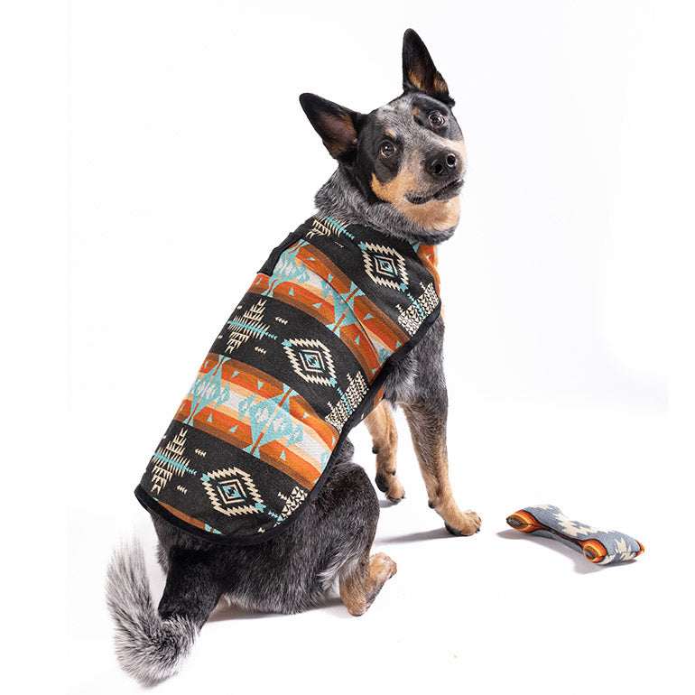 Chilly Dog Black Canyon Wool Blanket Dog Coat