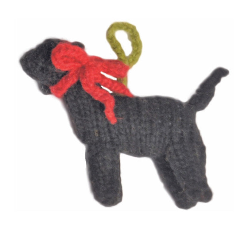 Chilly Dog Black Lab Wool Ornament