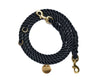 Black Rope Dog Leash, Adjustable & Secure Bolt Snap - Found My Animal
