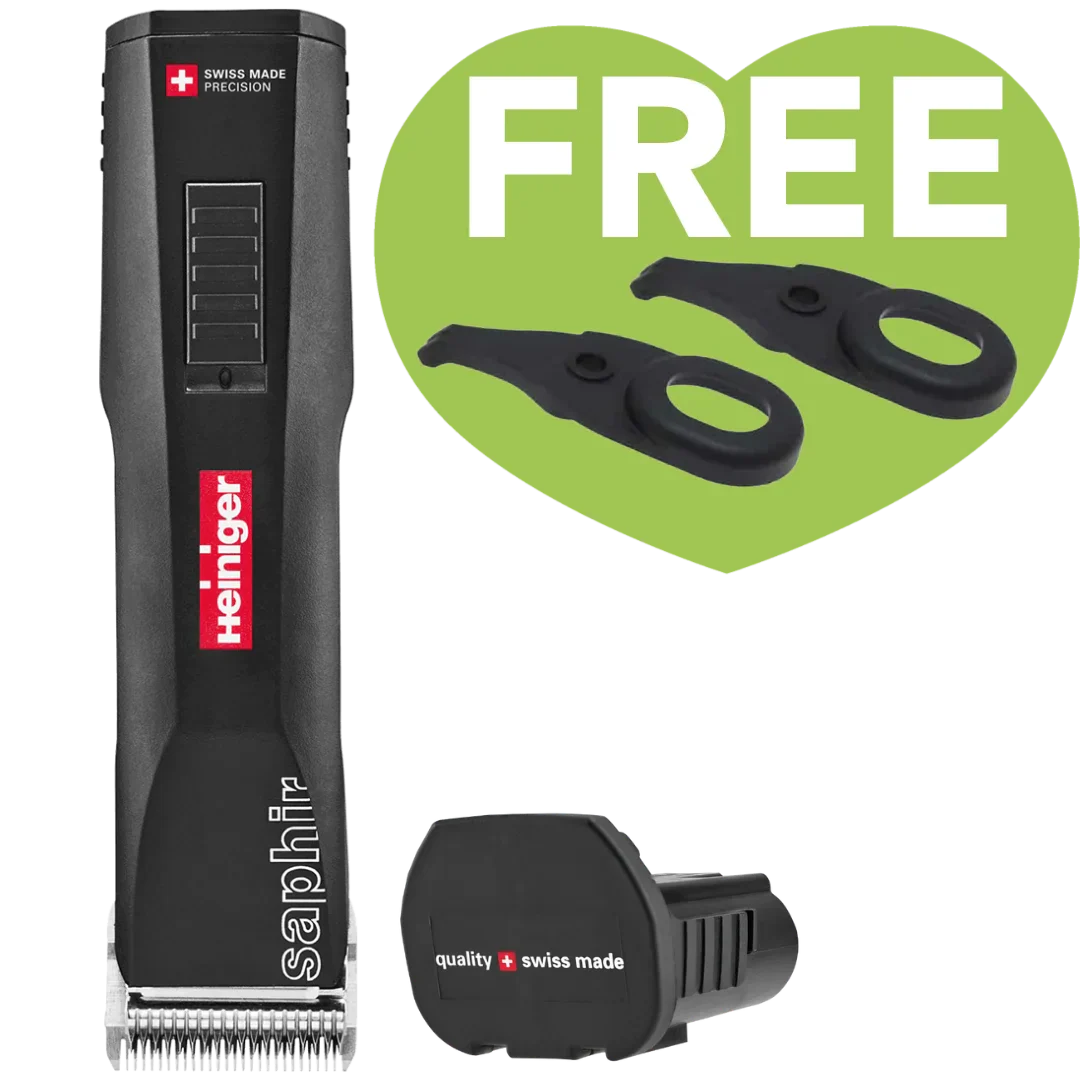 Black Saphir Basic with One Battery and 2 Free Drives by Heiniger