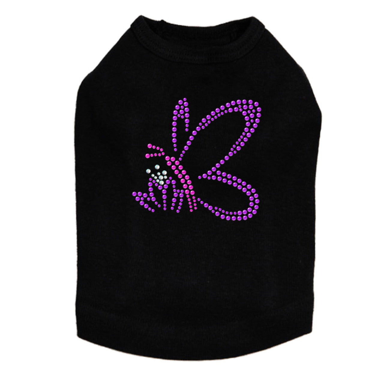 Pink & Purple Nailhead Butterfly - Dog Tank