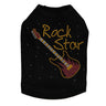 Rock Star with Red & Gold Guitar - Dog Tank
