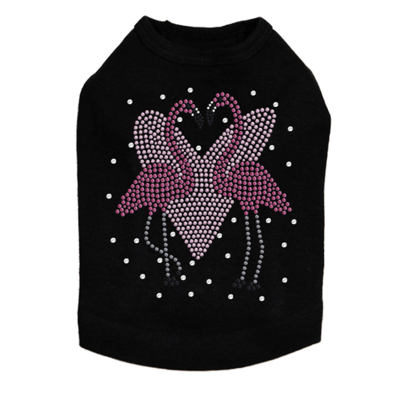 Flamingos with Heart- Dog Tank