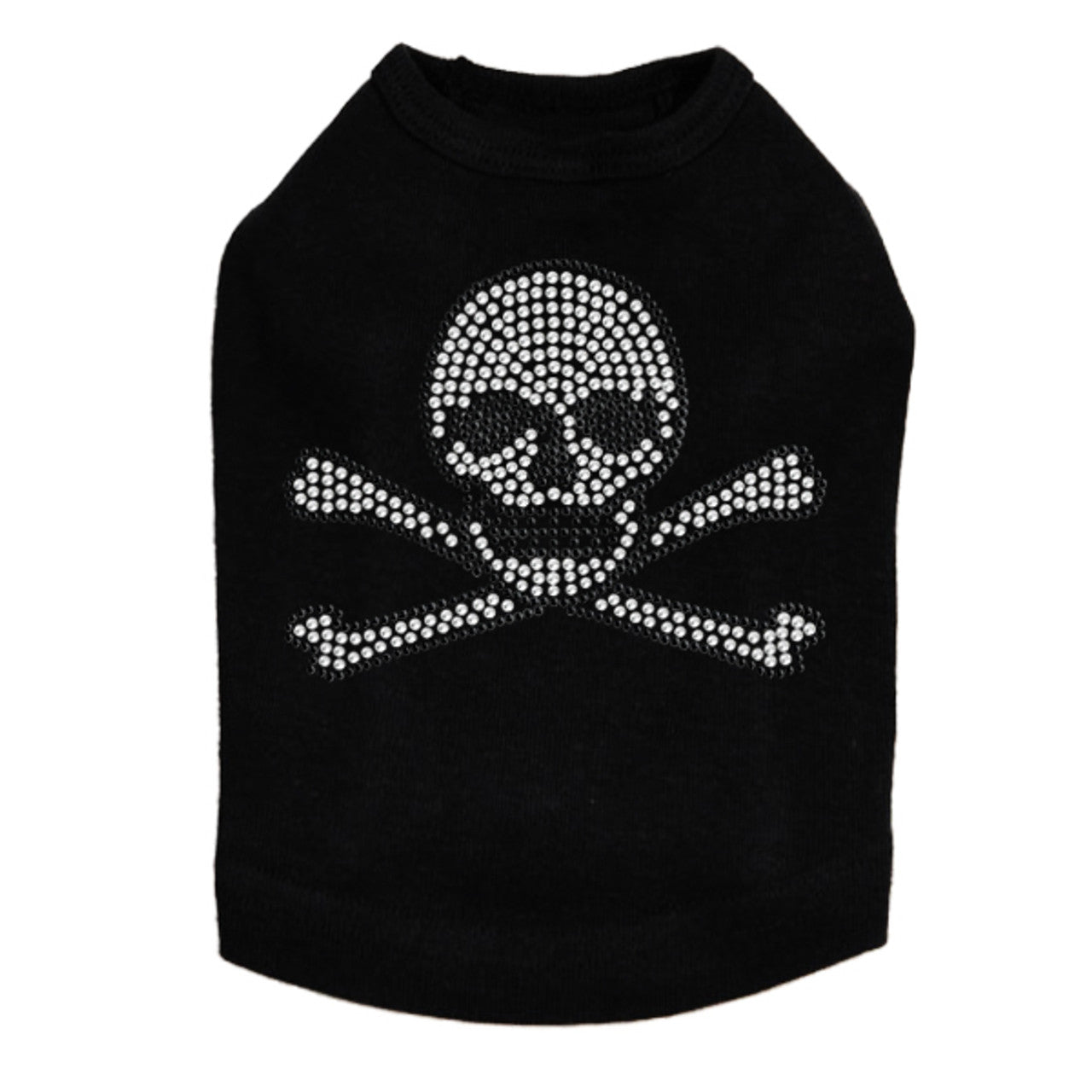 Rhinestone Skull - Dog Tank