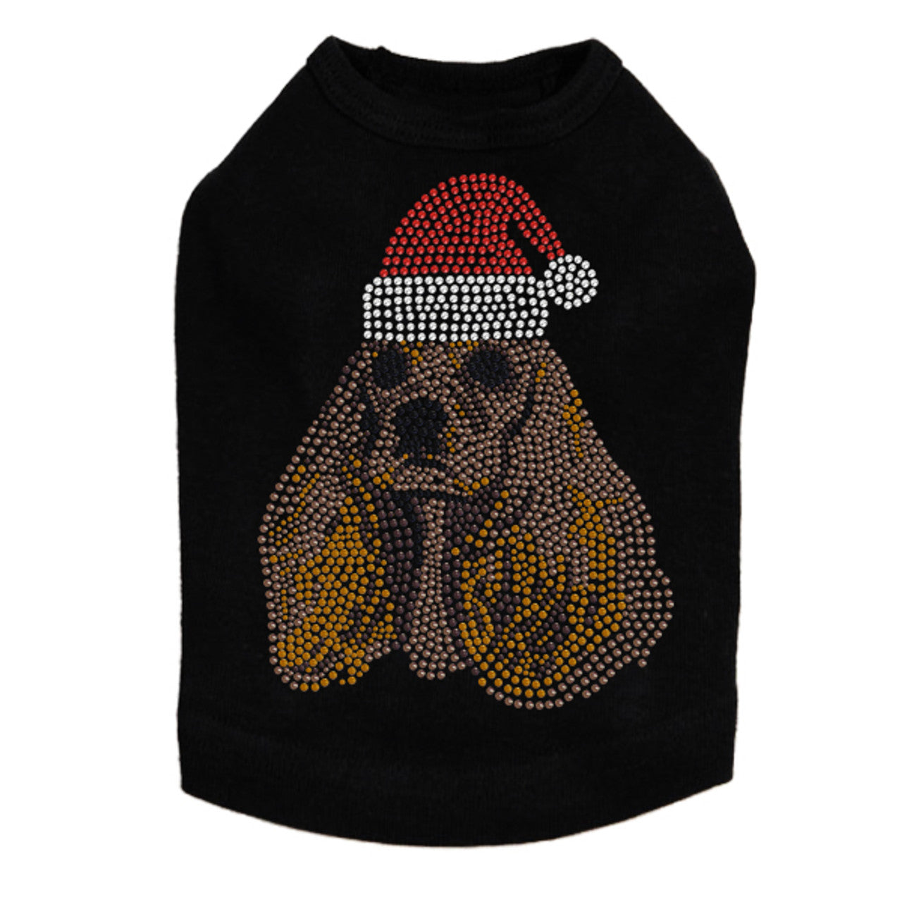 Cocker Spaniel with Santa Hat - Dog Tank