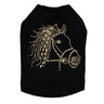 Horse Face (Gold) - Dog Tank