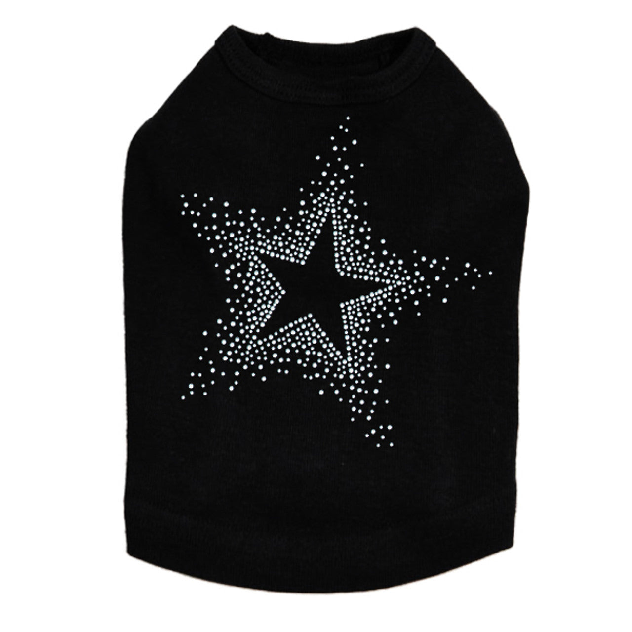 Star (Clear Rhinestones) - Dog Tank
