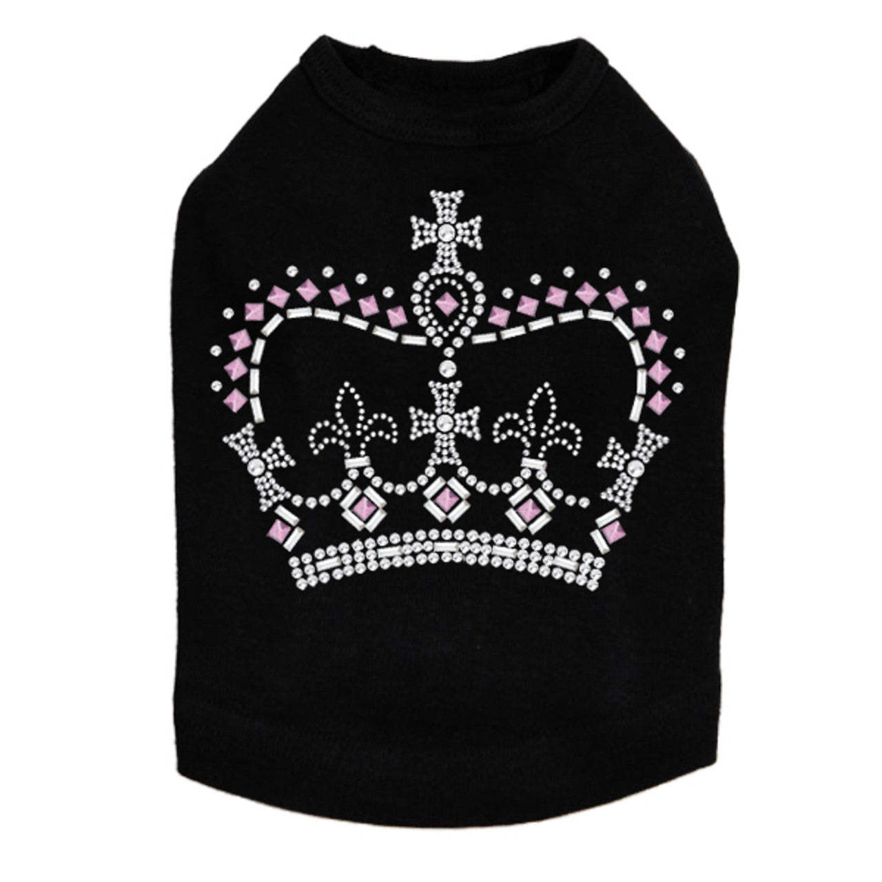 Crown 15 (Clear, Silver, & Pink) - Dog Tank