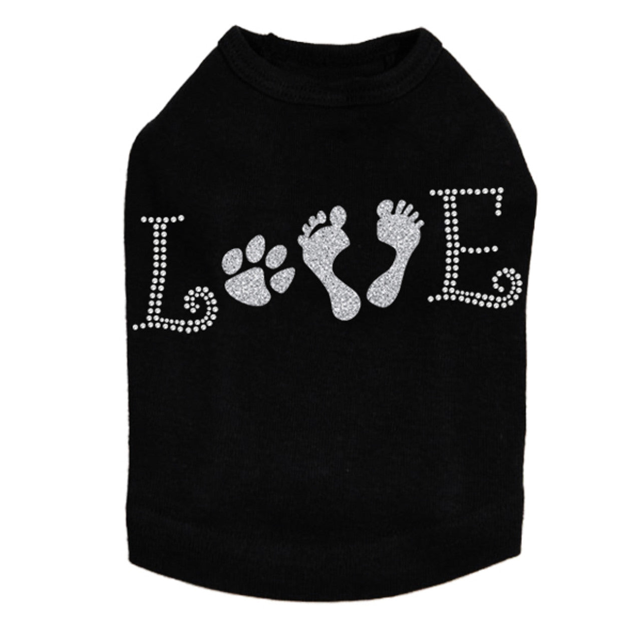 Love with Paw & Feet - Dog Tank