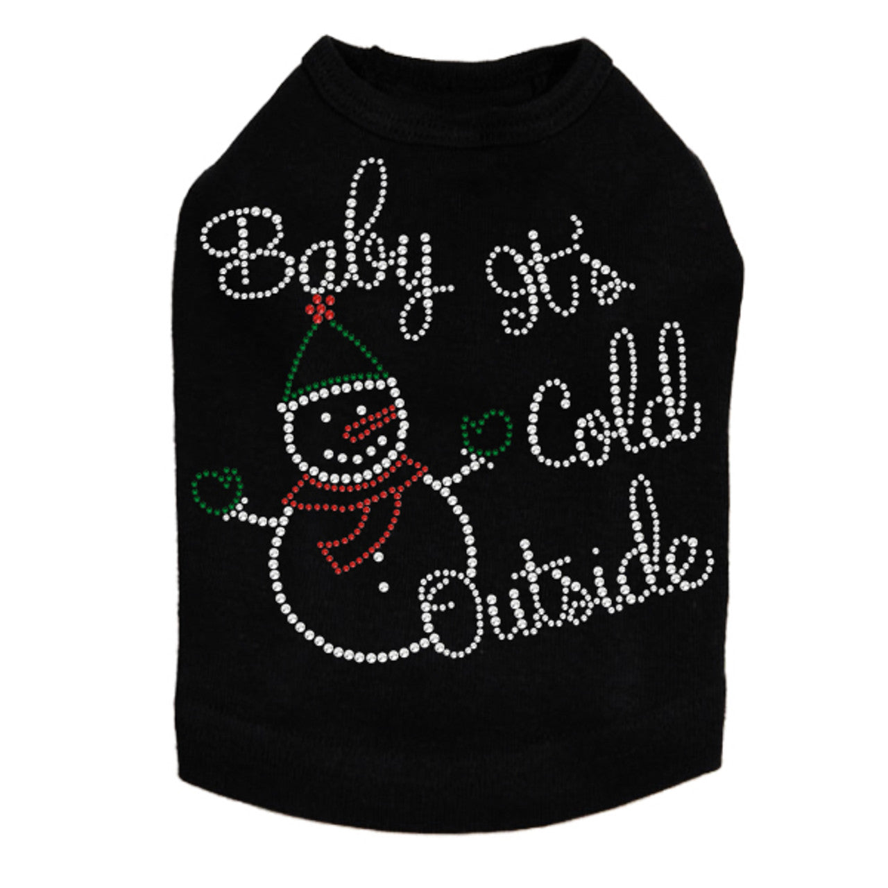 Baby It's Cold Outside Snowman - Dog Tank
