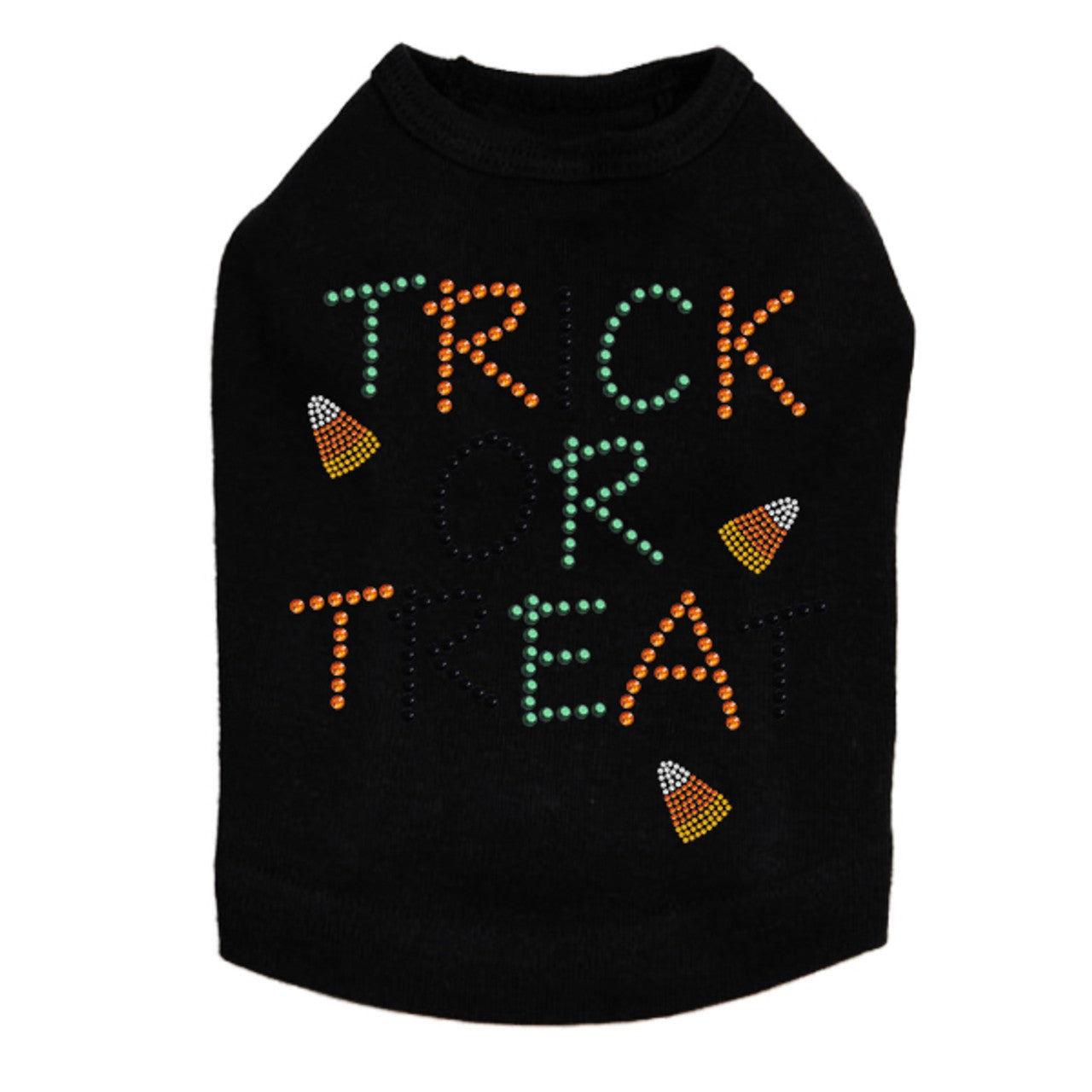 Trick or Treat with Candy Corn - Dog Tank