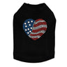 Patriotic Heart  2 - Dog Tank
