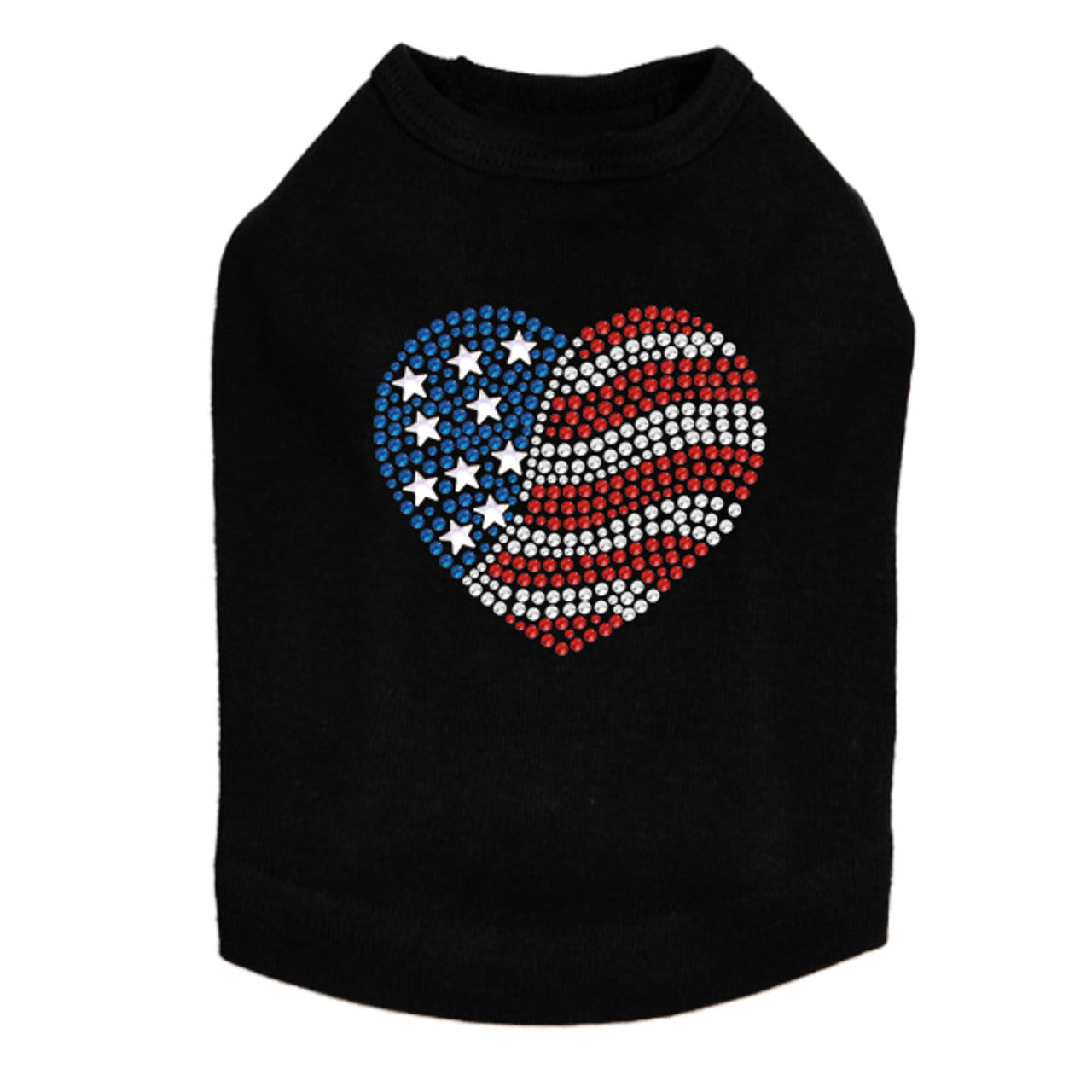 Patriotic Heart 2 - Dog Tank