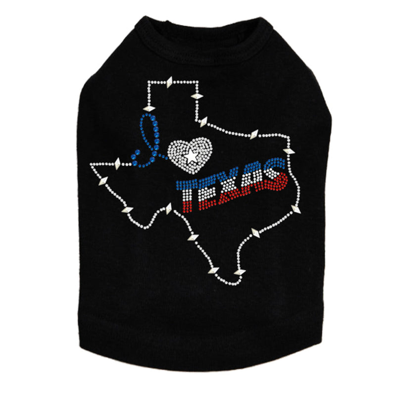 I Love Texas - Dog Tank