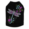 Dragonfly with Flowers - Dog Tank