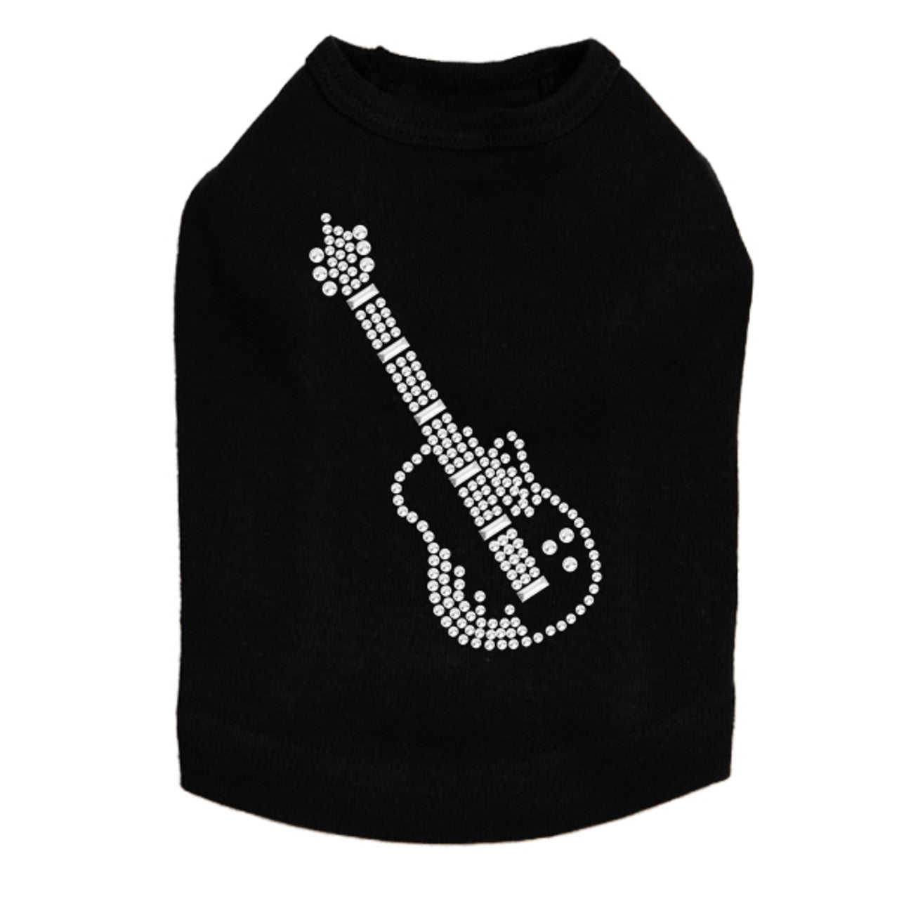 Guitar (Rhinestone) - Dog Tank