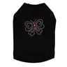 Pink Rhinestud Butterfly - Dog Tank