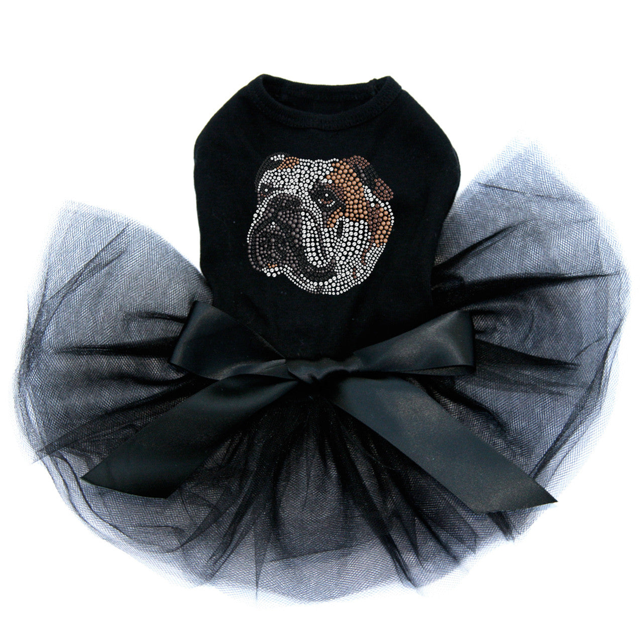 Bulldog Face (Brown) -Custom Tutu