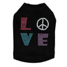 Love with Peace Sign - Dog Tank