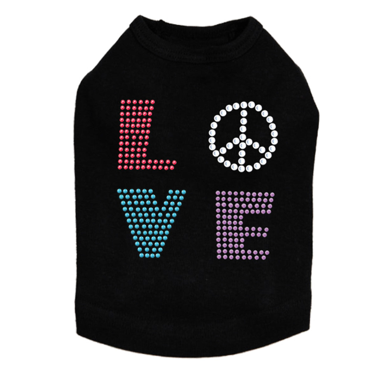 Love with Peace Sign - Dog Tank