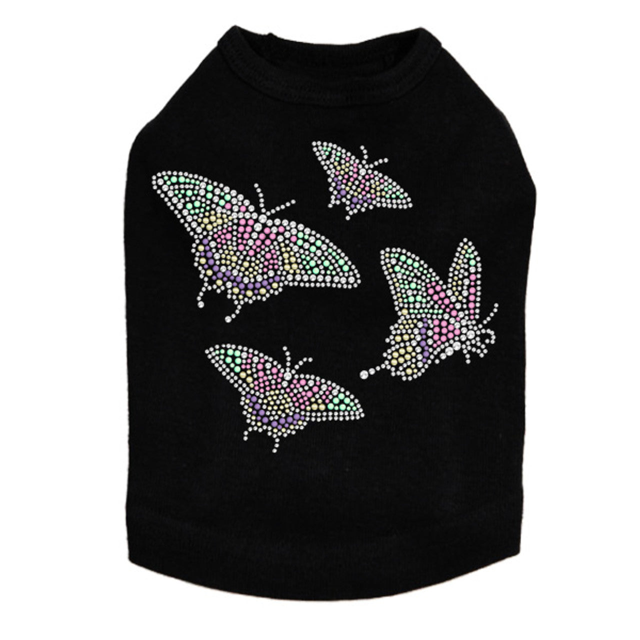 Pastel Butterflies - Dog Tank