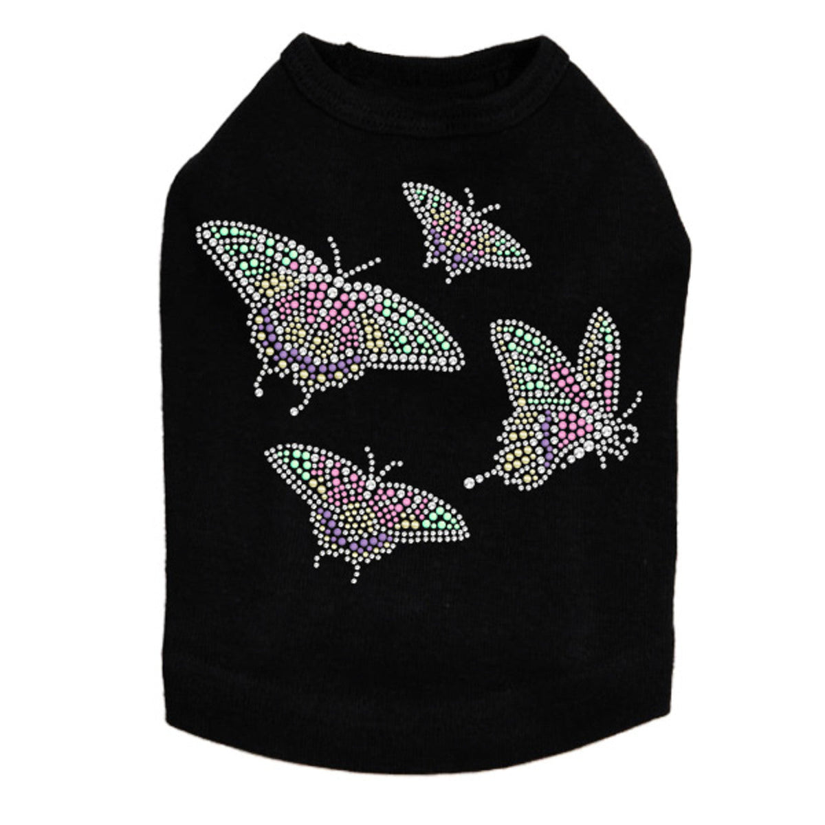 Pastel Butterflies - Dog Tank