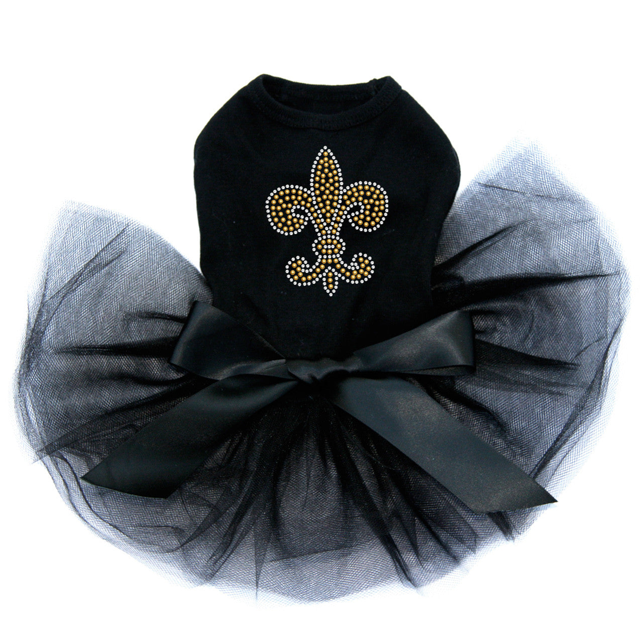 Fleur de Lis (Gold Rhinestuds) - Custom Tutu