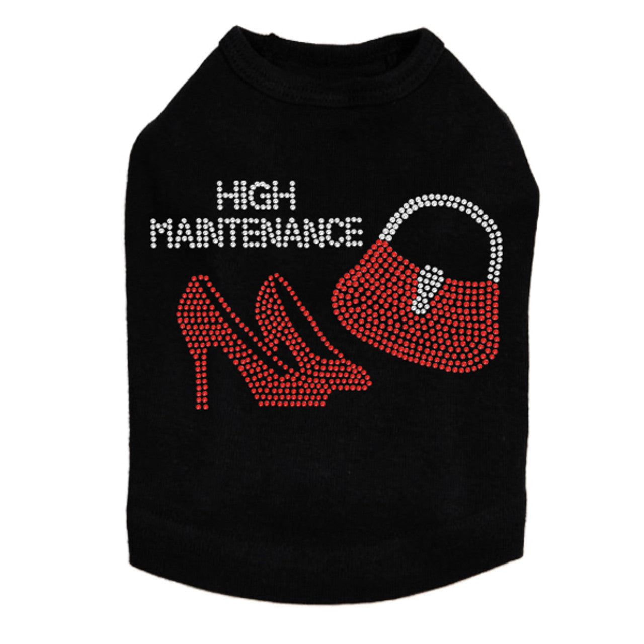 High Maintenance (Red Heels & Purse) - Dog Tank