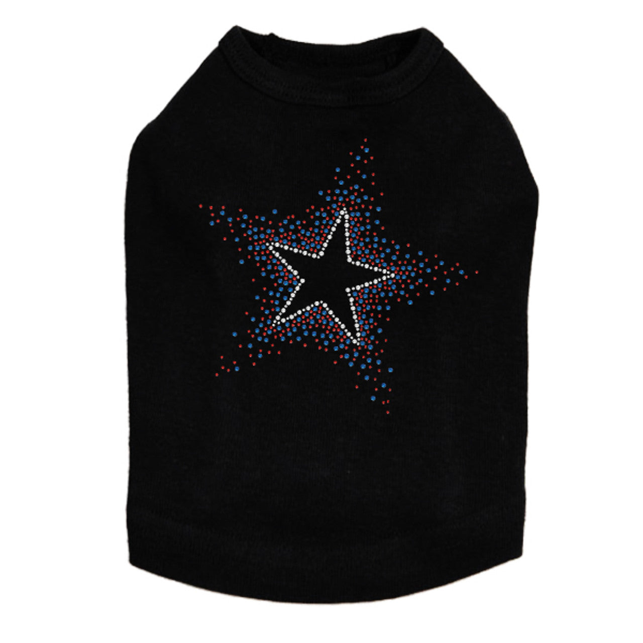 Star (Red & Blue) - Dog Tank
