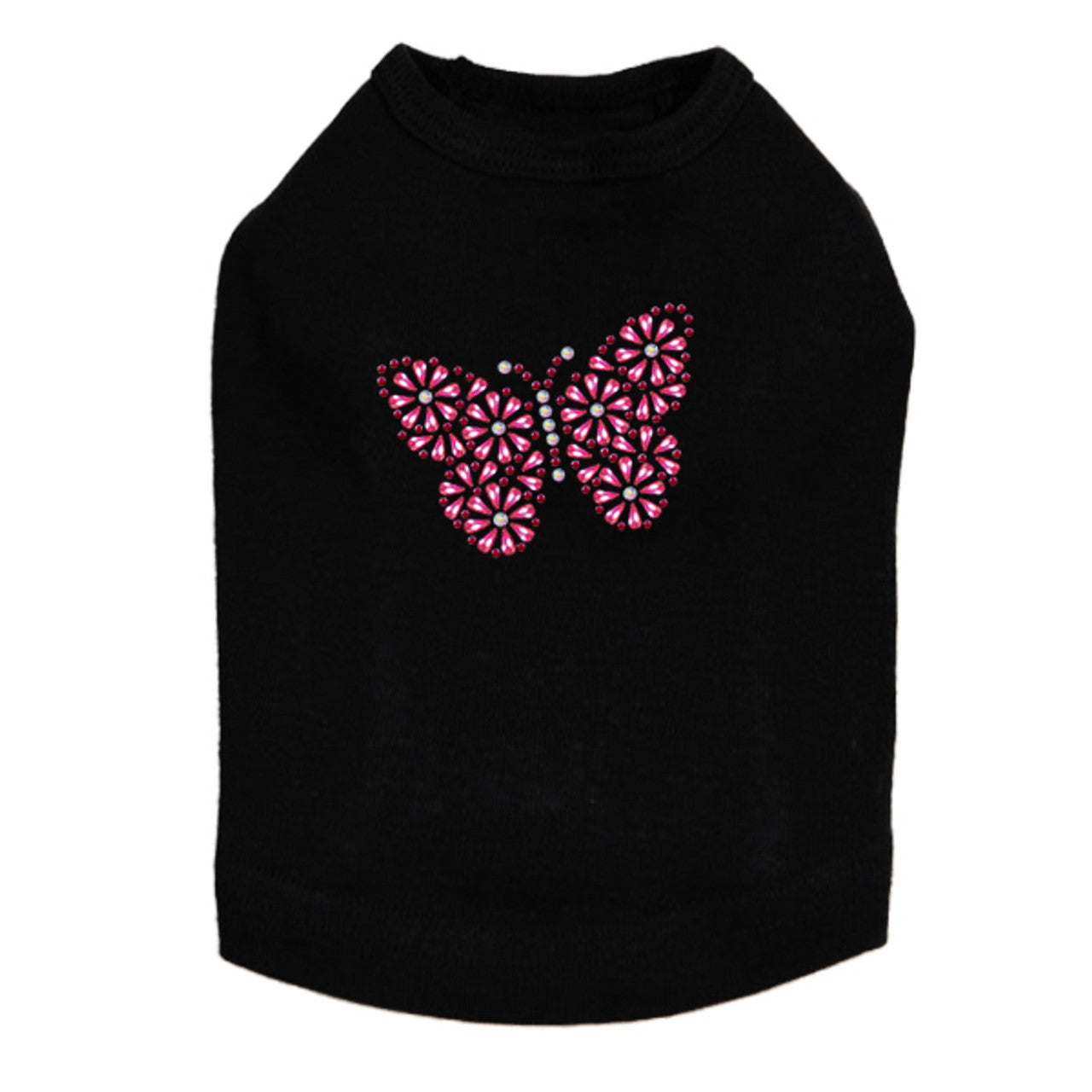 Pink Nailhead Butterfly - Dog Tank
