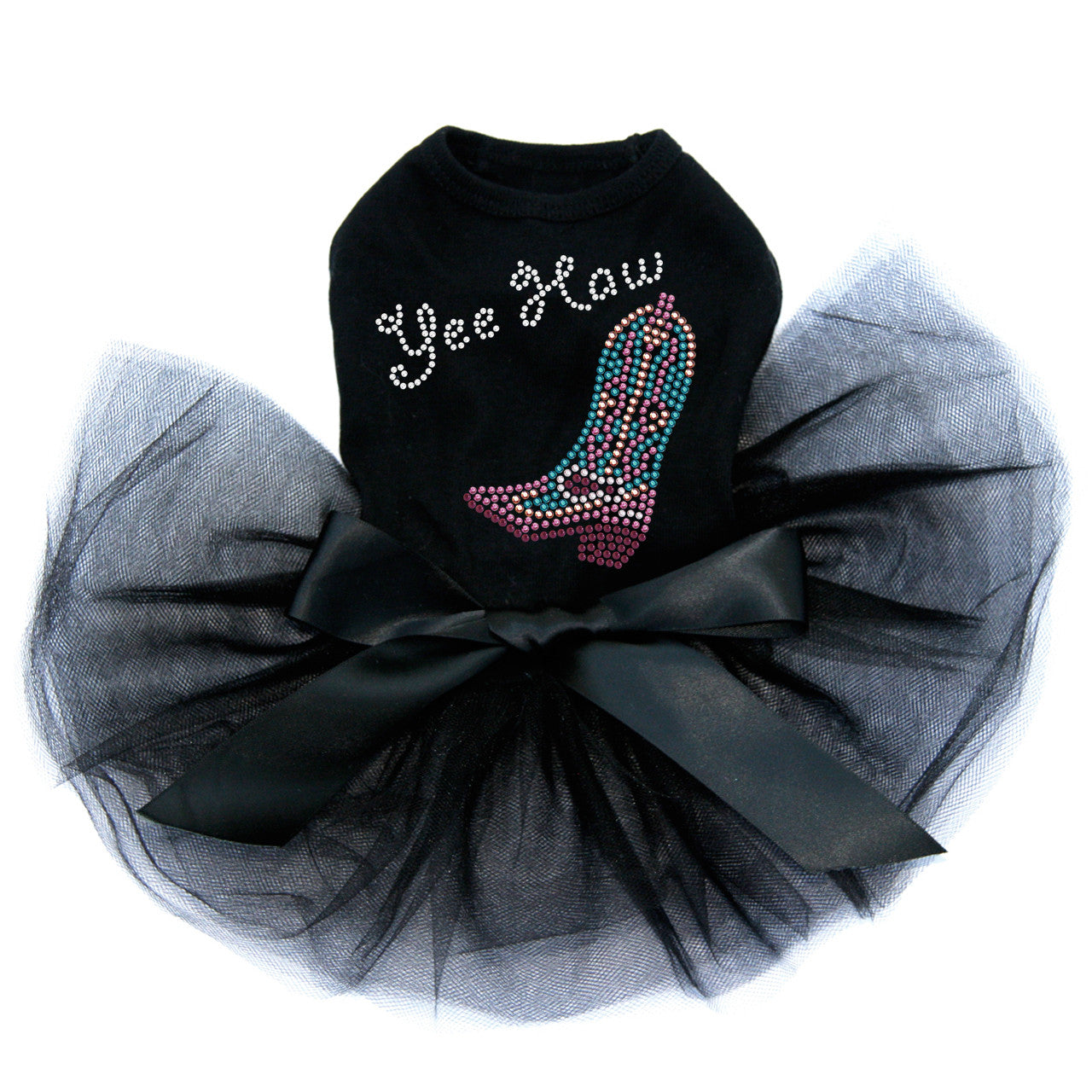 Boot (Pink & Turquoise with Yee Haw) - Custom Tutu