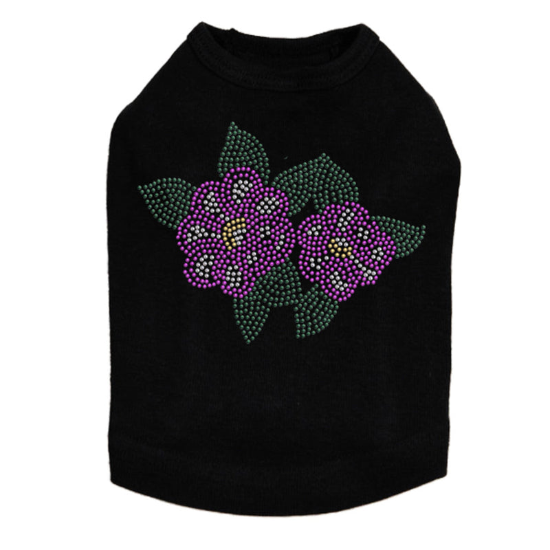 Magenta Flowers - Dog Tank