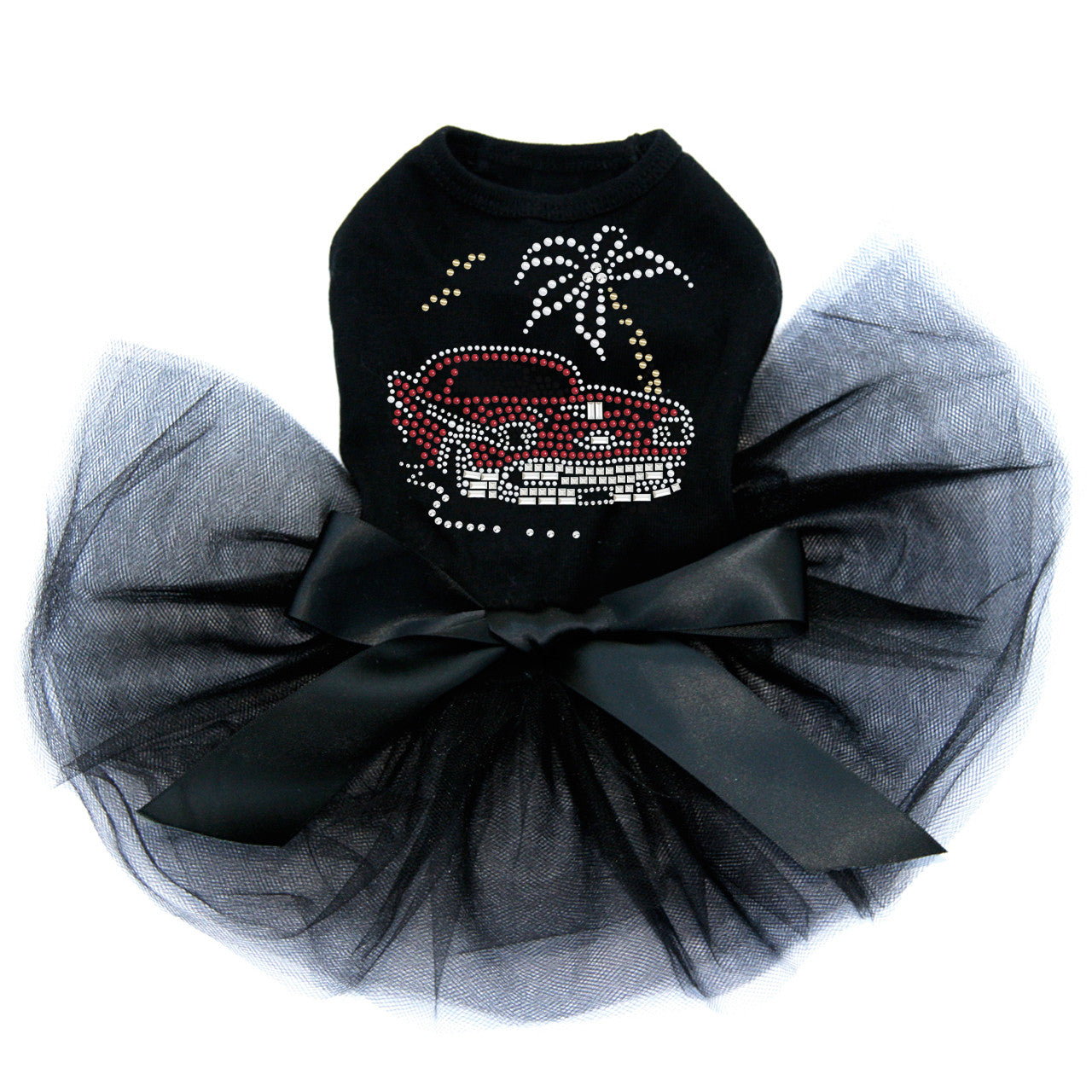 Car (Red) with Palm Tree - Custom Tutu