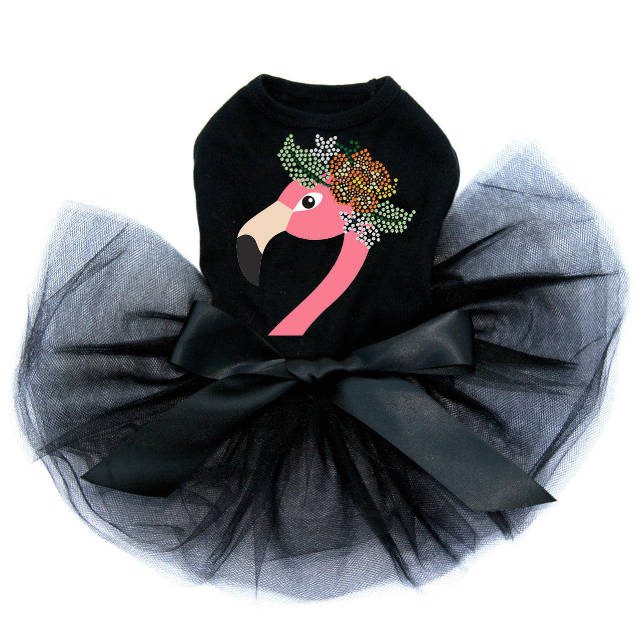 Flamingo with Flowers Custom Tutu