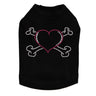 Heart with Cross Bones - Dog Tank
