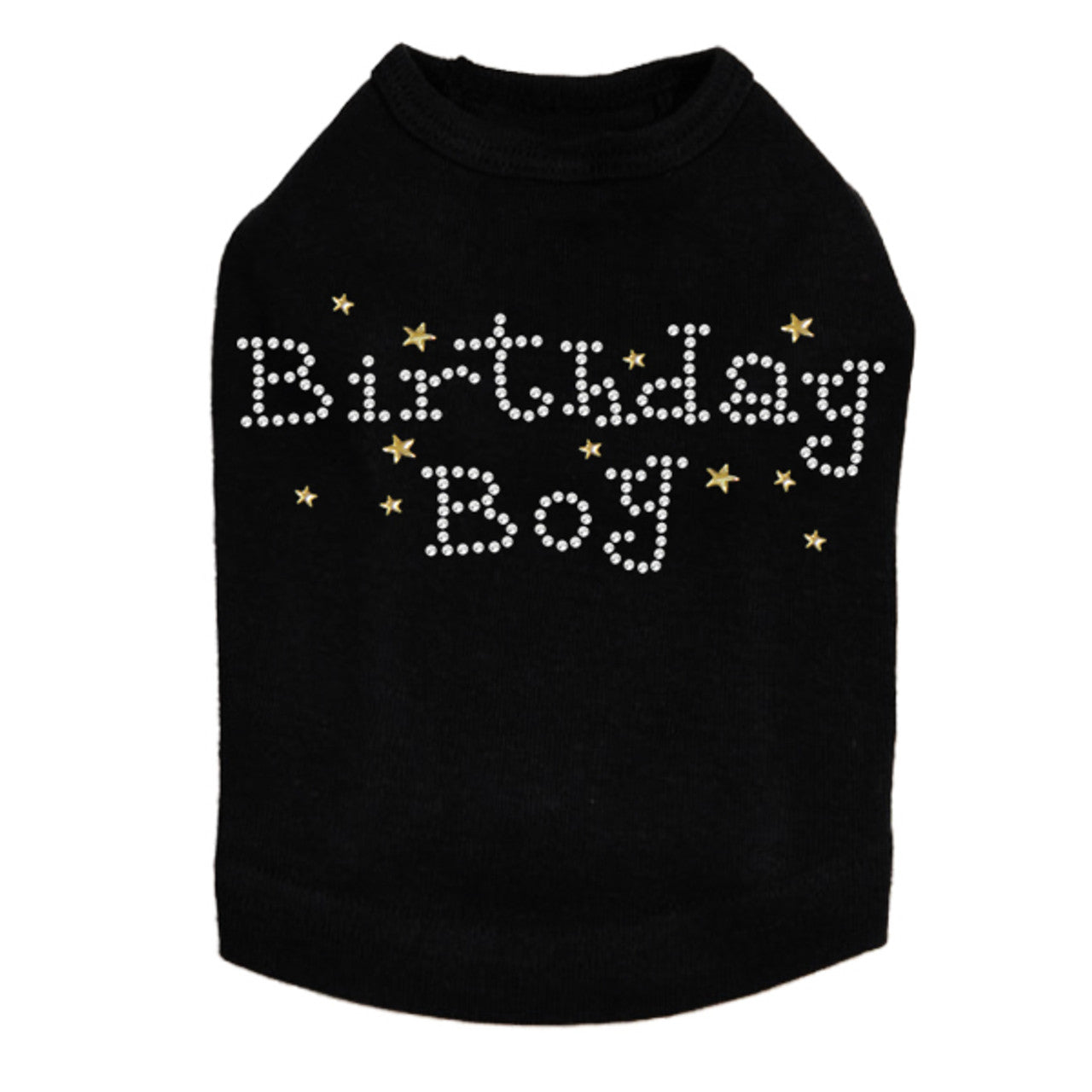 Birthday Boy with Gold Stars - Dog Tank