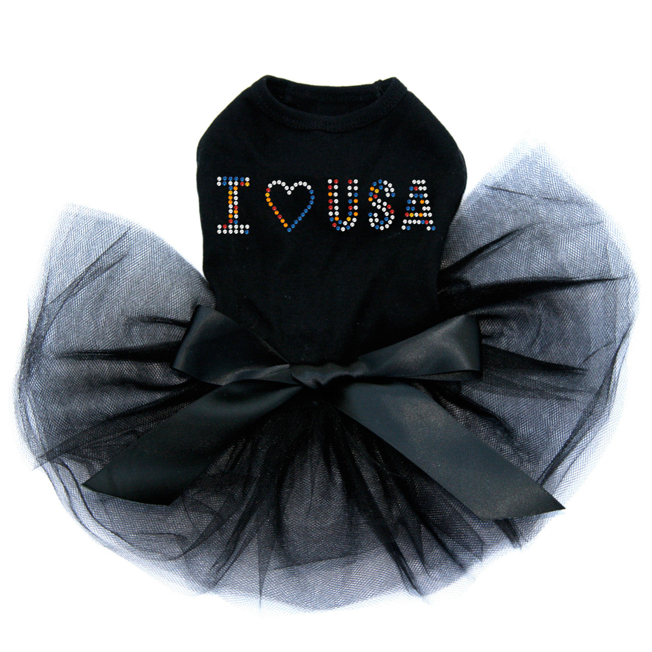 I Love USA (Multicolor Rhinestones) - Custom Tutu
