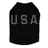 USA (Gold & Silver Nailheads) - Dog Tank