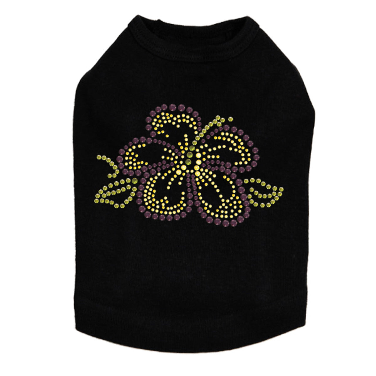 Purple & Yellow Hibiscus - Dog Tank