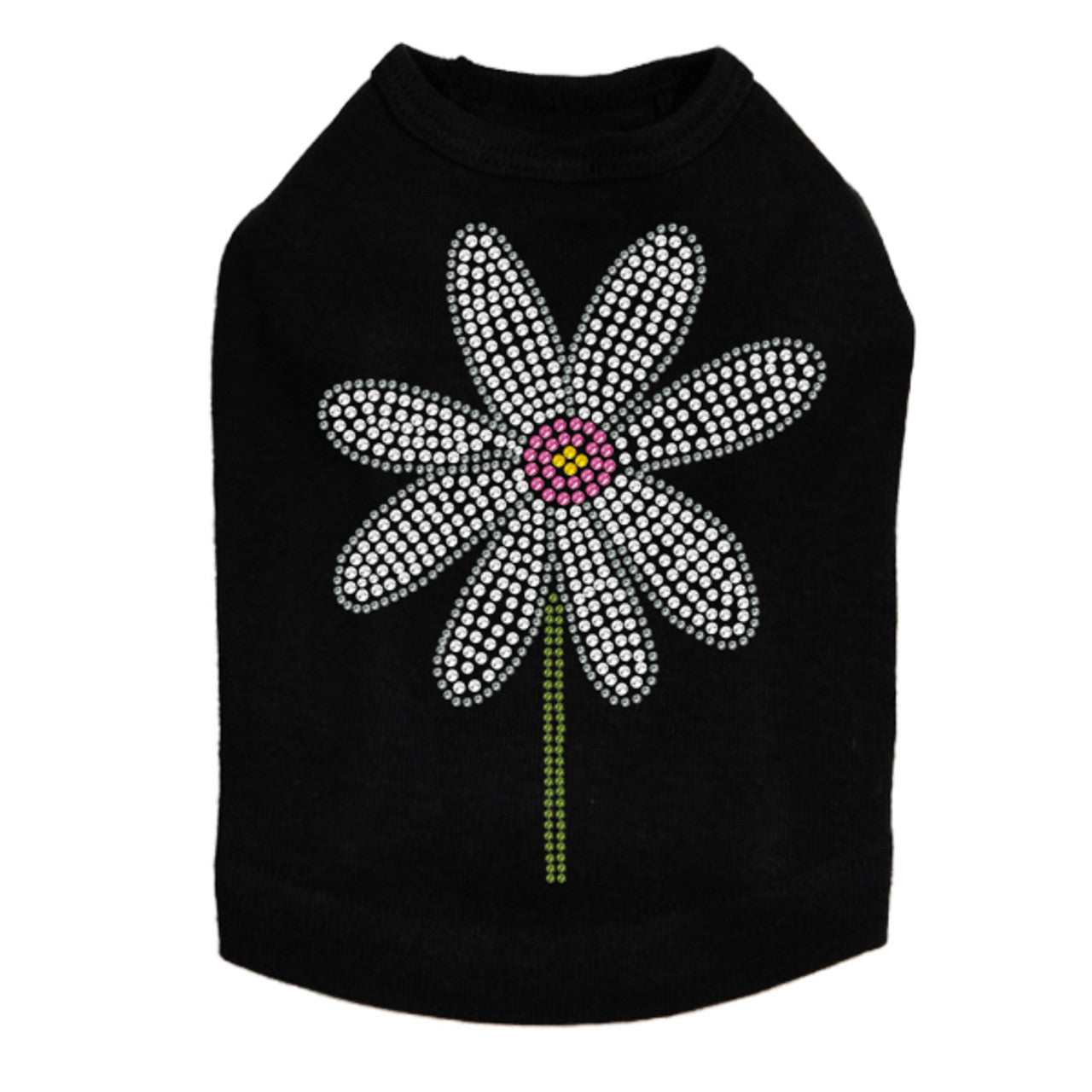 Daisy with Pink Center - Dog Tank