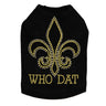 Fleur de Lis - Who Dat  Dog Tank
