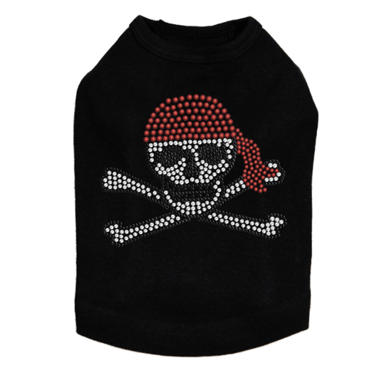 Skull with Red Bandanna- Dog Tank