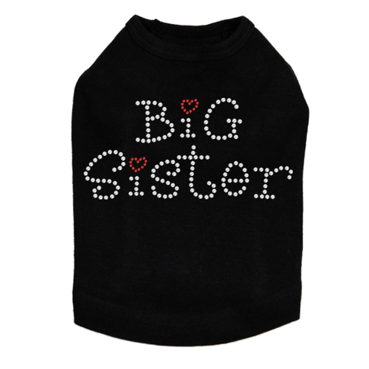 Big Sister with Red Heart - Dog Tank