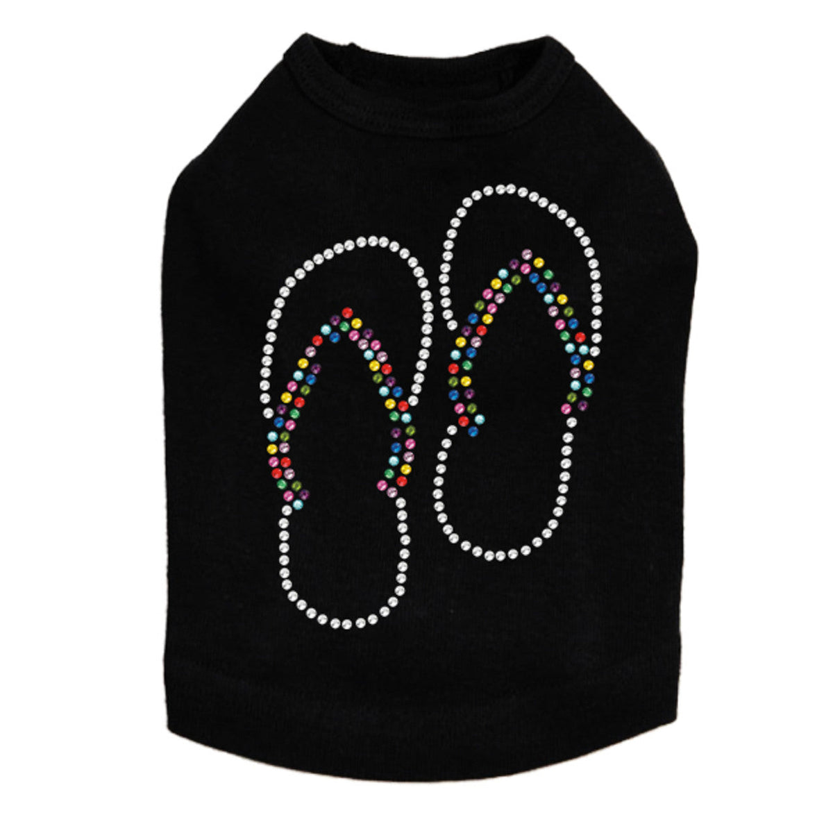 Flip Flops (Rhinestone) - Dog Tank