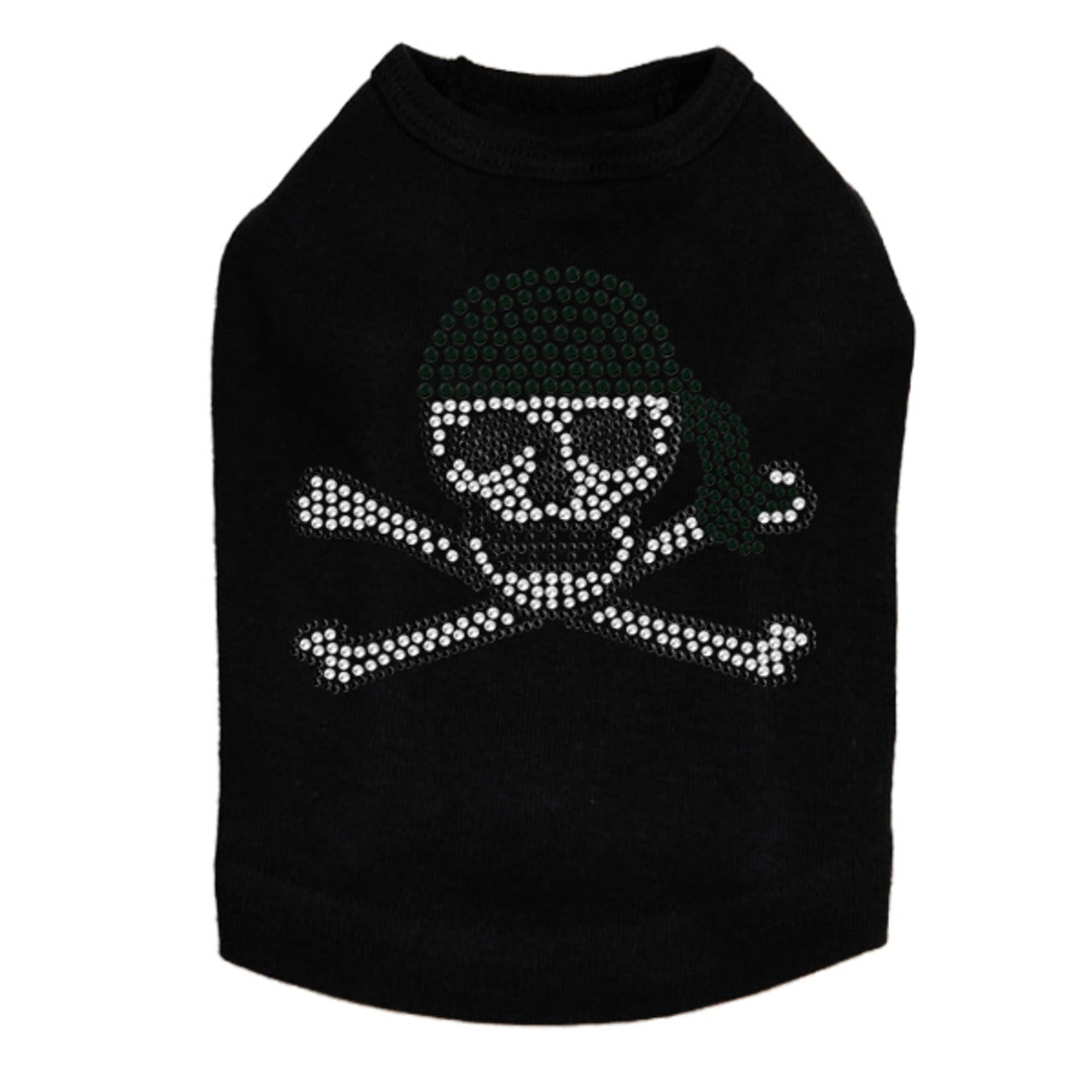 Skull with Black Bandanna- Dog Tank