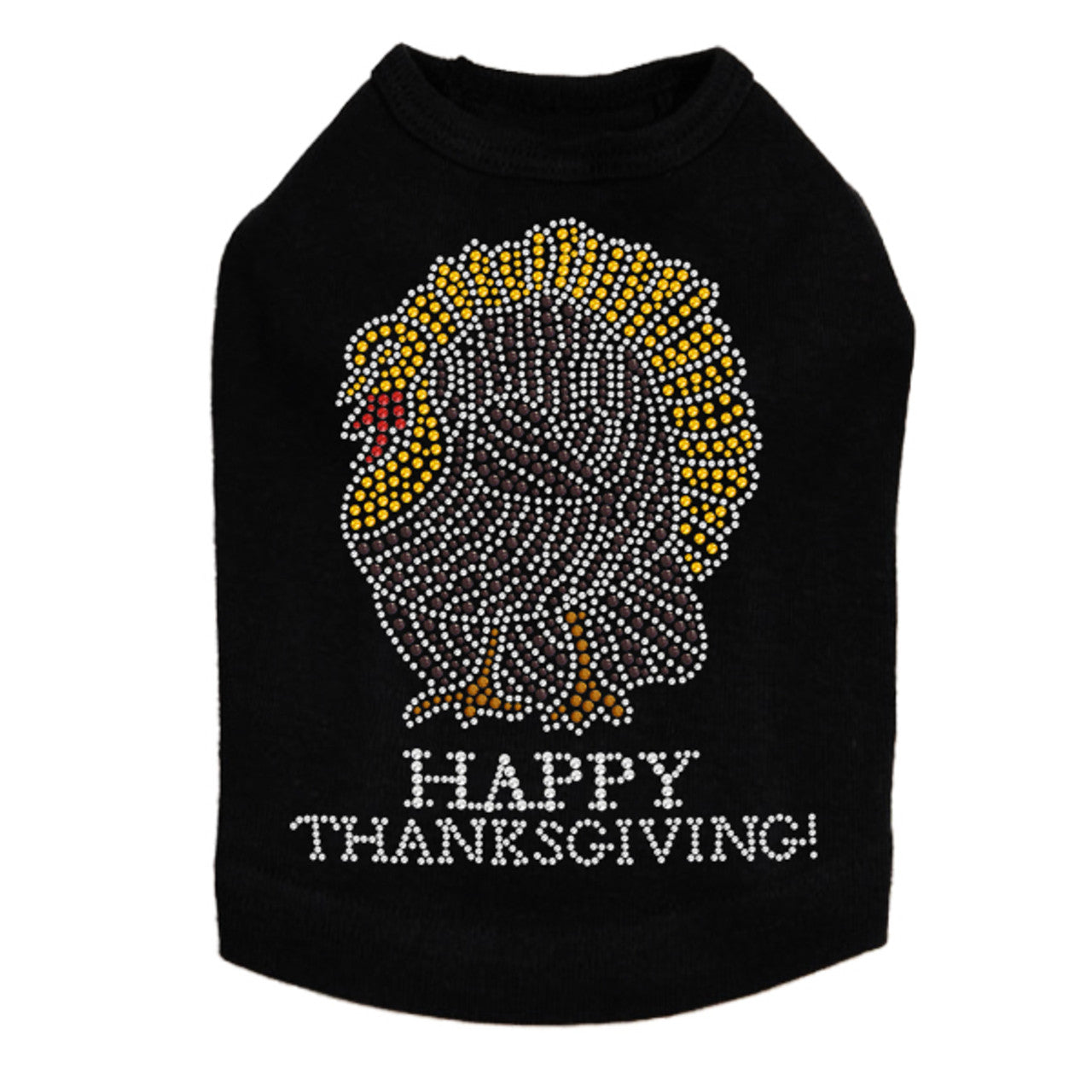 Happy Thanksgiving Turkey - Dog Tank