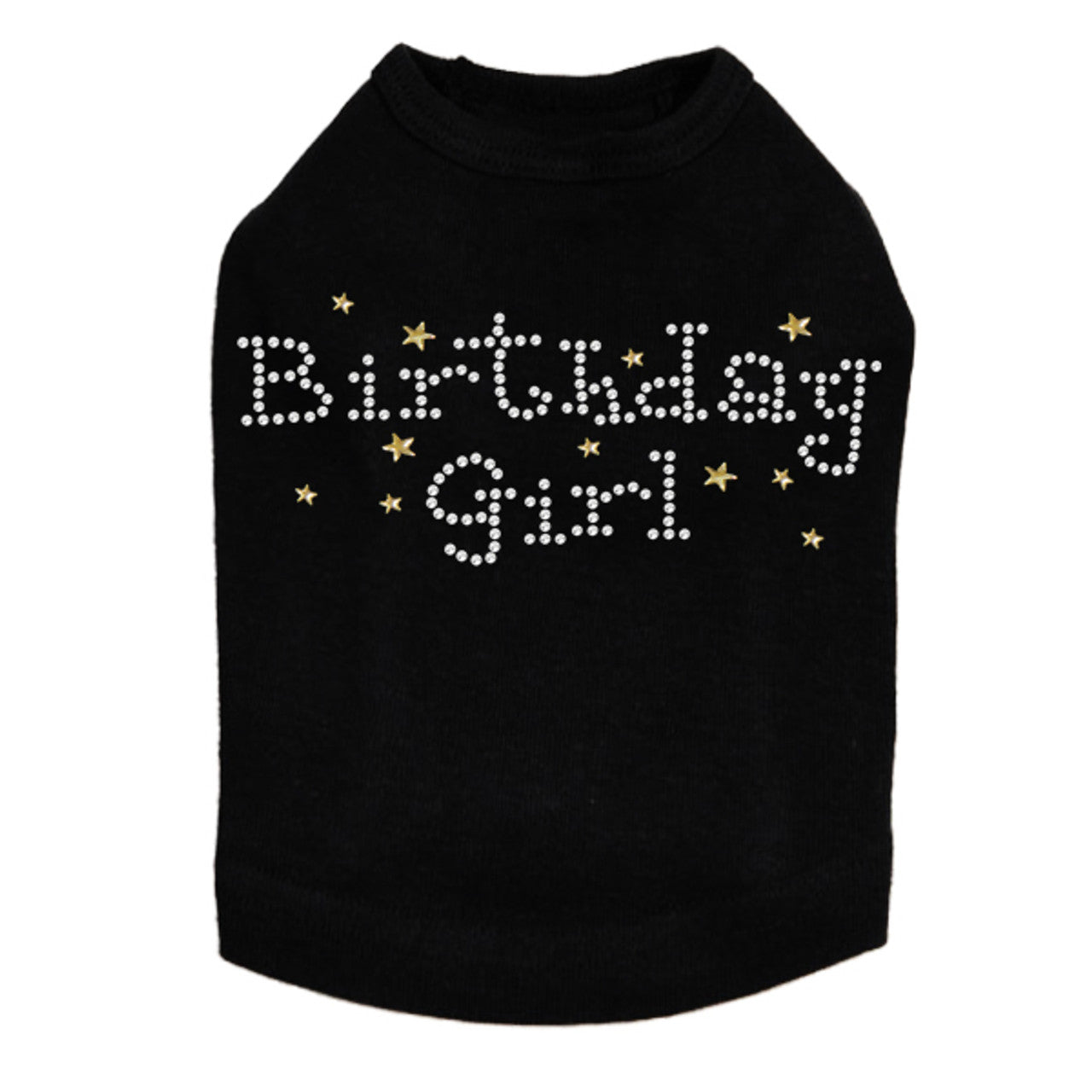 Birthday Girl with Stars - Dog Tank