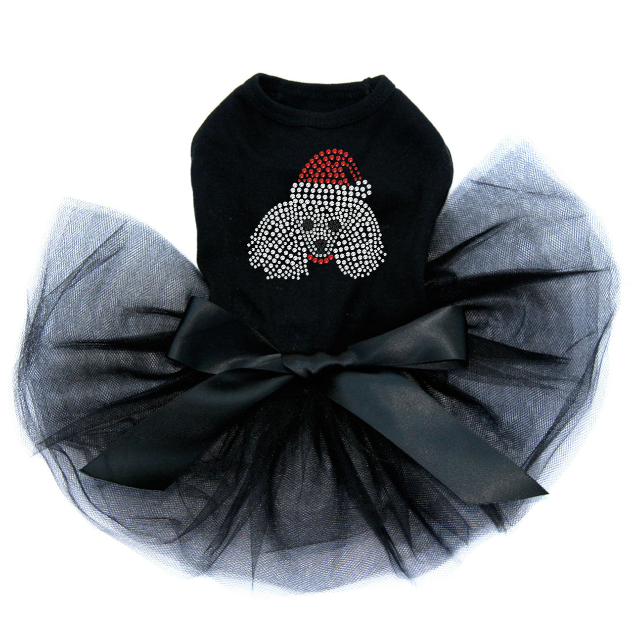 Poodle Face with Santa Hat - Custom Tutu